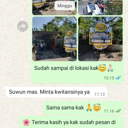 Pengiriman Papan Bunga Duka Warunggunung